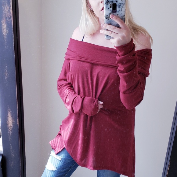 NWT Off Shoulder Asymmetrical Tunic - Picture 7 of 7